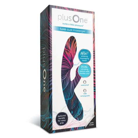 plus one dual vibrating massager|Plusone Luxe Dual Massager : Target.